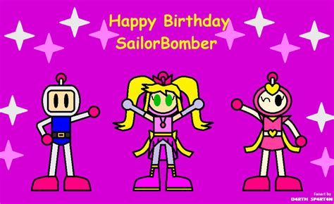 Happy Birthday Sailorbomber By D4rthsp4rt4n On Deviantart