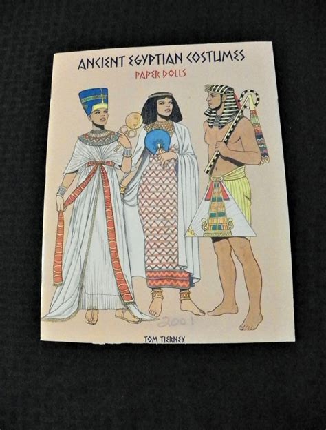 Uncut Paper Dolls Ancient Egyptian Costumes Paper Dolls By Tom Tierney 1997 By Pamstreasurebox