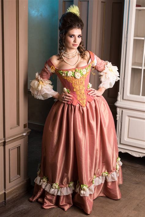 Rose Rococo Dress Rococo Wedding Dress 18th Century Dress Atelier