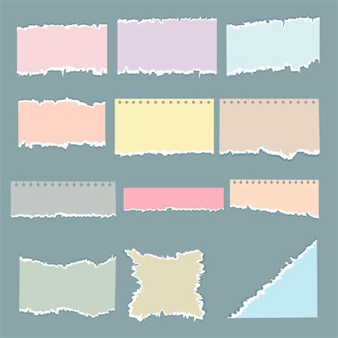 Torn paper vector set collection 12001964 Vector Art at Vecteezy