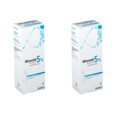 Minoxidil Biorga 5 Soluzione Cutanea 2x60 Ml Redcare