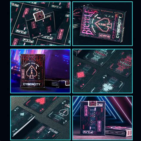 Cyberpunk Cyber City Bicycle Playing Cards Ubicaciondepersonascdmx