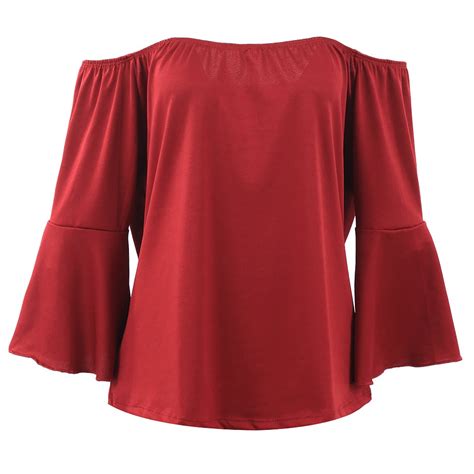 Blusa Feminina Ciganinha Ombro A Ombro Manga Flare Compre Agora