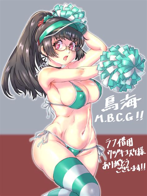 鳥海艦これ 「既掲でもいいのでとにかく重巡洋艦を貼ろう ウヅキさんからラフお借りした鳥海mb」日幟つとむ＠skeb募集中ですのイラスト