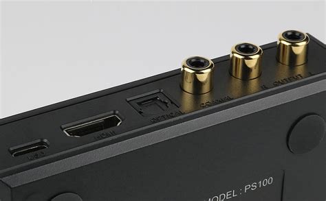 SMSL PS100 Digital-Analog-Audio-Wandler, USB/Optisch/Koaxial/HDMI ARC ...