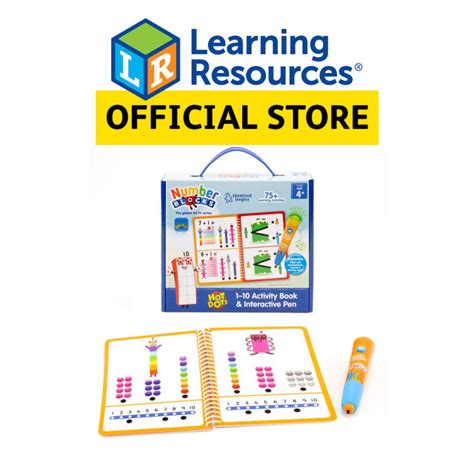 LEARNING RESOURCES Hot Dots Numberblocks Activity Book 1 10 Interactive Pen By Educational
