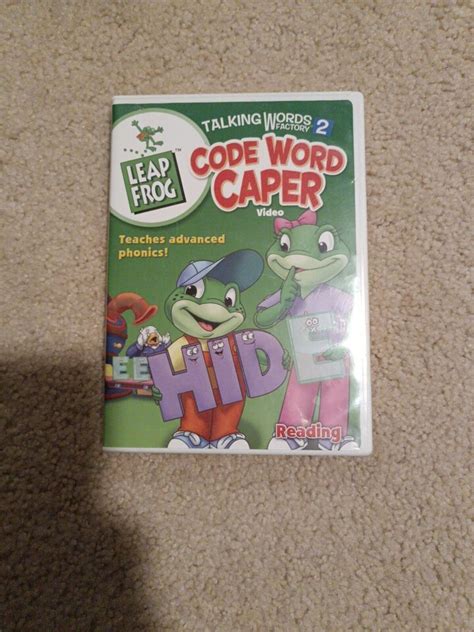 Leap Frog Talking Words Factory The Code Word Caper Dvd