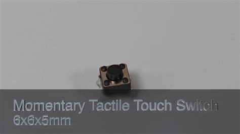 100pcs 6x6x5 Mm Miniature Micro Momentary Tactile Tact Touch Push Button Switch