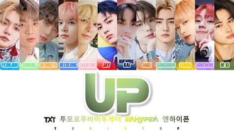 How Would TXT ENHYPEN Sing UP By KEP1ER Color Coded Lyrics YouTube