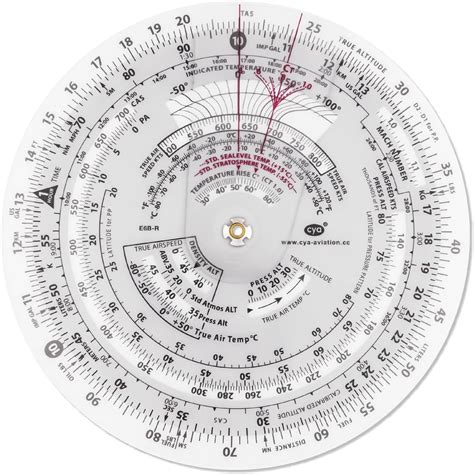 Cya E6b R 6 Diameter Circular Flight Computer Upgrade Aviation Pilot Flight Computer