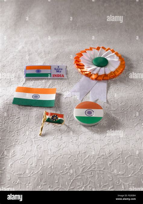 Indian Flag Badge India Stock Photo Alamy