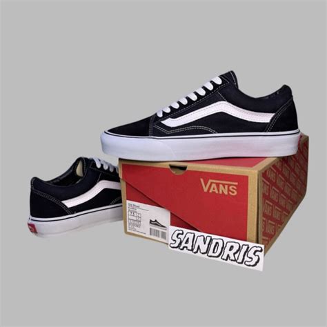 Jual Vans Oldskool Classic Black White Premium Gratis Paper Bag Vans