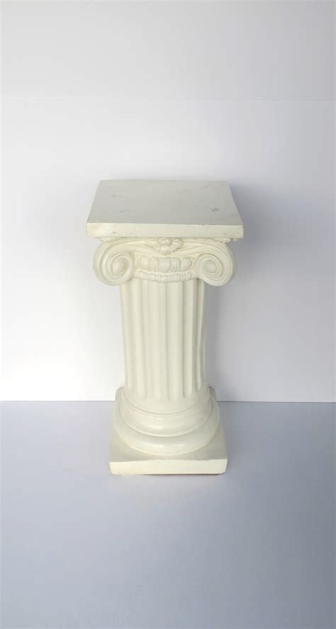 Column Pedestal Pillar Plaster Stand In The Grecian Ionic Neoclassical