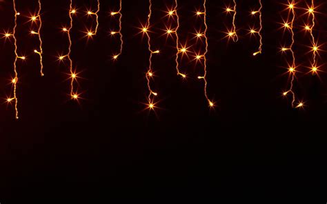 HD wallpaper: yellow string lights, New Year, snow, illuminated, night ...