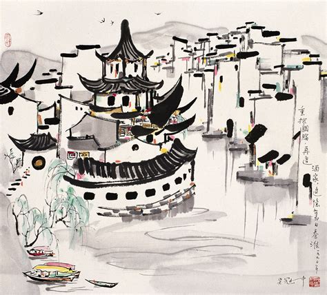 Wu Guanzhong's Landscape of Jiangnan | Chinese Painting | China Online ...