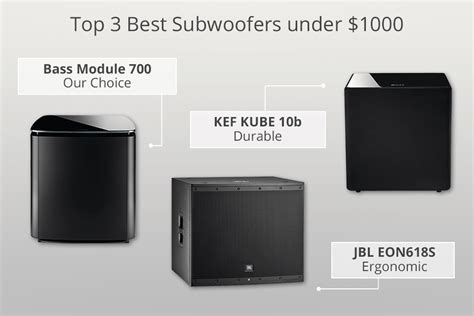 6 Best Subwoofers Under $1000 in 2024