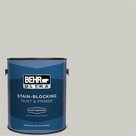 Behr Ultra Gal Ppu Chic Gray Extra Durable Satin Enamel