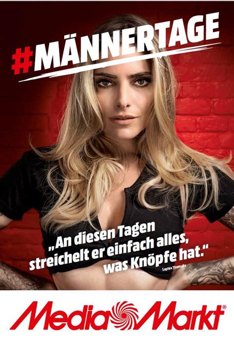 Wegen Sophia Thomalla Motiv Media Markts M Nnertage Kampagne