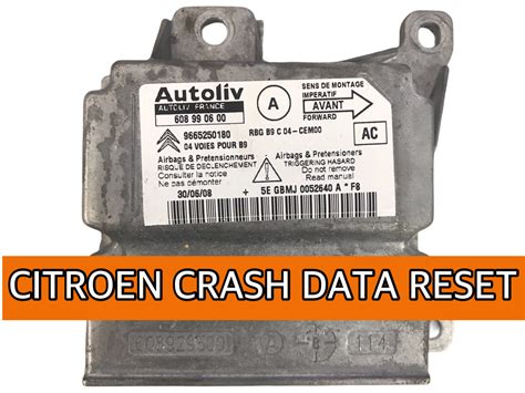 Citroen Airbag Crash Data Reset Fast Service Quick Delivery