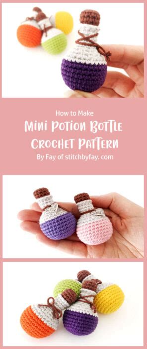 Best Amigurumi Potion Bottle Free Crochet Pattern Ideas