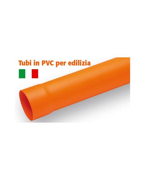 Tubo Arancio In Pvc Edilizia Ad Incollaggio