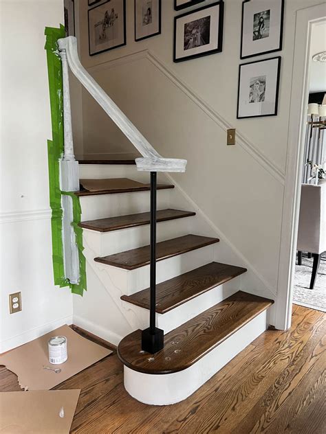 How To Replace Stair Spindles Diy Stair Makeover Keenely Bliss