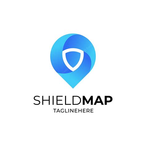 Premium Vector Illustration Vector Graphic Of Shield Map Logo Template