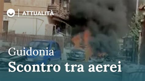 Guidonia Scontro Tra Aerei Rottami Su Case E Auto YouTube