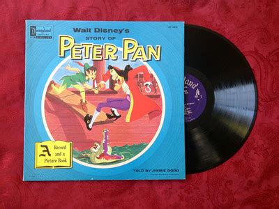 Walt Disney S Story Of Peter Pan St Disneyland Record Circle Art