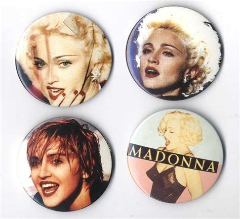 MADONNA - BOY TOY LARGE BUTTON BADGE SET x4