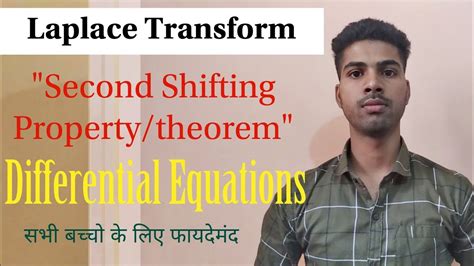 Laplace Transform Second Shifting Property Differential Equations Bsc