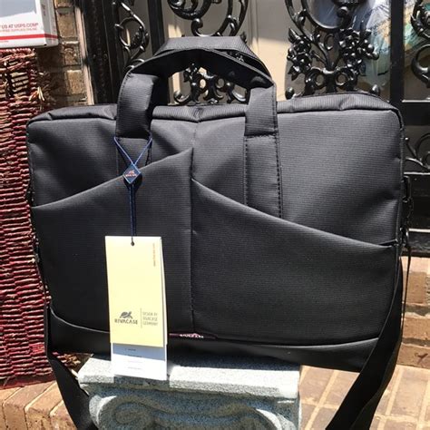 Rivacase | Bags | New Rivacase Black 6 Laptop Bag With Shoulder Strap ...