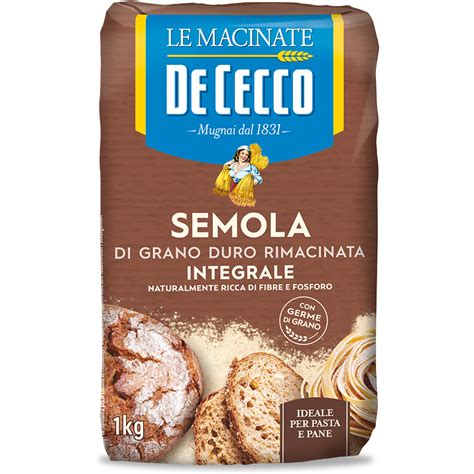 De Cecco Semola Rimacinata Integrale 1Kg Villa Market