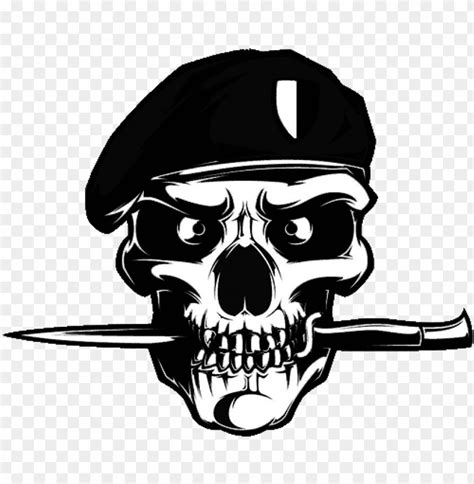 Black Beret Korps - Skull Army Logo PNG Transparent With Clear Background ID 173924 | TOPpng