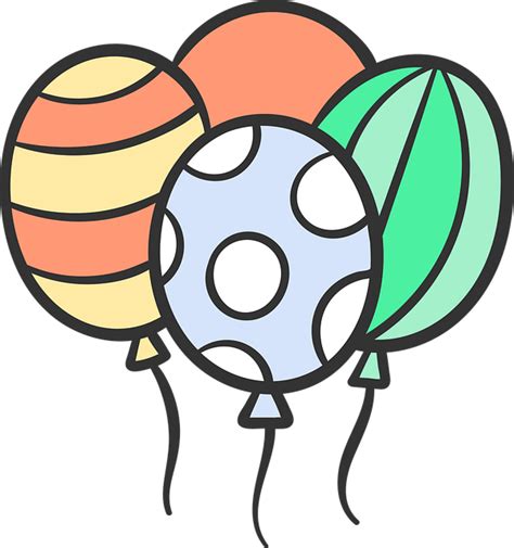 Kleurrijk Ballonnen Clip Art Gratis Vectorafbeelding Op Pixabay Pixabay