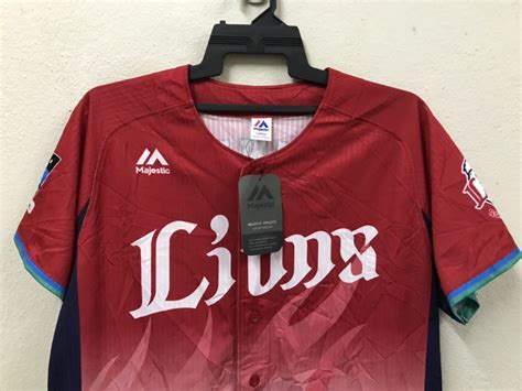 Majestic Saitama Seibu Lions Sosuke Genda Baseball Jersey Majestic