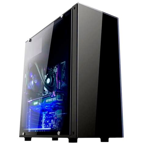 Gabinete Gamer Brazil Pc Preto Lateral Acrílico Sem Fonte KaBuM