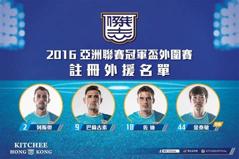 2016 亞冠盃外圍賽 註冊外援名單 Kitchee Sports Club