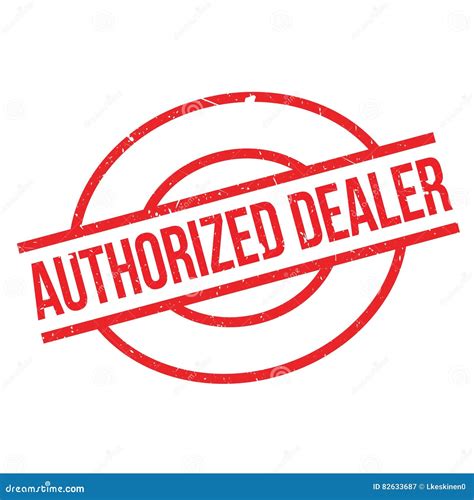 Authorized Dealer Rubber Stamp Cartoon Vector CartoonDealer 82633719