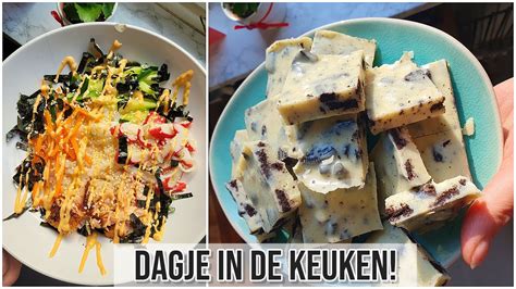 DAGJE KOKEN BOODSCHAPPEN SUSHI BOWL OREO FUDGE KH ARME SCHOTEL EN