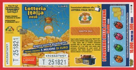 Lotteria Italia Biglietto Raro Con Matrice E Gratta E Vinci