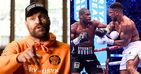 Tyson Fury Has No Doubt Who Wins Anthony Joshua Vs Daniel Dubois