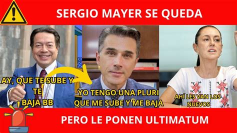 Sergio Mayer Se Queda Como Pluri Mario Delgado Encantado Acepta