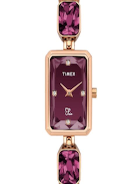 Buy Timex Women Brass Dial And Stainless Steel Bracelet Style Straps Analogue Watch Twel16903