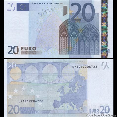 Euros Signature Trichet Pick U France Billets Euros