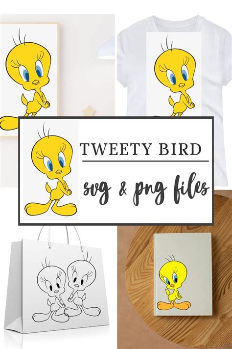 Tweety Bird Svgtweety Clipartdigital Download Printable Planner Pages Bird Tweety