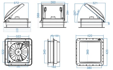 Max Air Bel Ftung F R Wohnmobil Dachventilator Dachl Fter