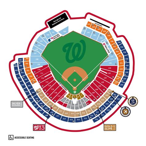 Nats Stadium Seating Chart With Rows Stadium Seating Chart