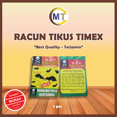 Racun Tikus Timex Super Racun Tikus Mati Kering Racun Pembasmi