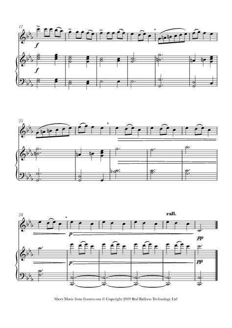 Carol Of The Bells Sheet Music For Flute Notes